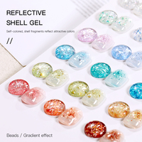 Vernis Gel UV Professionnel Effet Mica Coquillage 24 Couleurs Non Toxique Luxe Français Longue Durée Écologique Bouteille à Séchage LED pour DIY