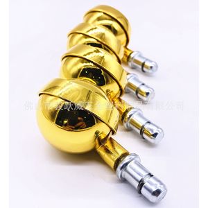 Gold Plated <b>Swivel</b> Alloy Caster 50mm Diameter For Furniture Wheels Durable - Product Image 4