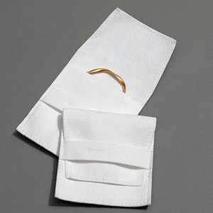 Customized Logo Luxury Mini Microfiber Earring Jewelry Envelopes Hot Sale Travel Necklace Ring Storage Packaging Jewelry Bags - Product Image 4