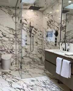 الطبيعي الأرجواني بلاط رخامي إيطاليا Calacatta فيولا الرخام ل جدار الطابق بلاط - Product Image 4