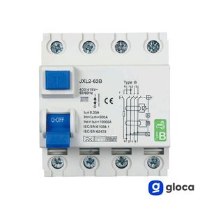 Interrupteur différentiel Gloca 4P 30mA Type B 6kA 380V 40A AC DC - Product Image 4