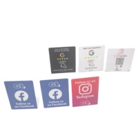 Cartes de support pour avis Google avec code QR variable, impression programmable, NFC 213/215/216, 190*110mm