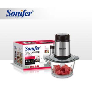 Sonifer SF-8072 <span class=keywords><strong>Hachoir</strong></span> Électrique en <span class=keywords><strong>Verre</strong></span> pour Aliments, Coupe-Légumes et Viande, <span class=keywords><strong>Bol</strong></span> de 1,8 L, Vente en Gros pour Usage Domestique - Product Image 2