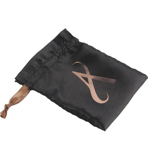 Prix d'usine promotionnel, sacs en satin personnalisés de petite taille avec cordon de serrage, pochette en soie pour cadeau - Product Image 2