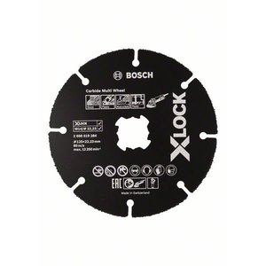 Per BOSCH 125 mm disco da taglio segmentato universale per smerigliatrici X-LOCK categoria di prodotto dischi leviganti modello 2608619284 - Product Image 1