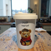 Ceranva Logo personnalisé motif animal voyage tasse en céramique tasses à café pour la vente en ligne boutique
