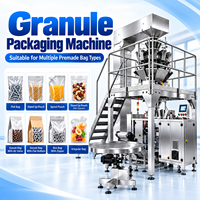 Machine d'emballage automatique de granulés avec pesage, remplissage, scellage et étiquetage pour sachets préformés 250g 500g