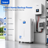 Système solaire hors réseau avec moniteur WiFi intelligent, 8000 cycles, BMS intelligent avancé, batterie de stockage LiFePO4 empilable à longue durée de vie