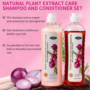 Shampooing et Après-Shampooing Oignon Biotine Romarin pour Chute de Cheveux et Croissance Capillaire Traitement Sans Parabènes - Product Image 4