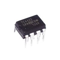 Composant électronique : Pilote de portail haute vitesse MOSFET TC4422CPA 9A DIP-8, puce IC de pilote 9A TC4422
