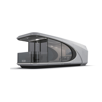 Nuevo Modular Tiny Container Pod Capsule Aluminio Space Home Prefab Mobile Integrated House Estructura de acero para hoteles