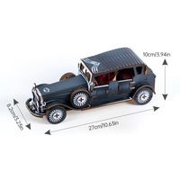 Modèle de voiture classique rétro en bois 3D à assembler soi-même, fait main, décorations de bureau, vente en gros, boîte couleur