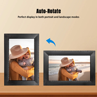 Layar LCD 10.1 Inci Full View Bingkai Foto Digital Jack Headphone 3.5mm Mini USB OTG Mendukung AVI/MPEG-4/MP3 Kaca Plastik ABS
