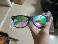 Lunettes Kaléidoscope 3D Prism Rainbow Goggles EDM Rave Party Light Diffraction Festival Eyewear