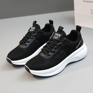 Chaussures blanches décontractées simples pour femmes, vente en gros, semelle épaisse, légères, respirantes, chaussures <span class=keywords><strong>de</strong></span> sport pour femmes, baskets tendance - Product Image 6