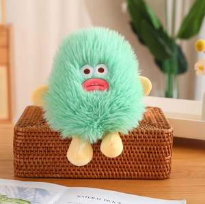 Peluche Monstre Tressé Tendance et Cool avec Bouche en Saucisse, Adorable Jouet en Peluche Petit Monstre, Cadeau Décoratif - Product Image 6