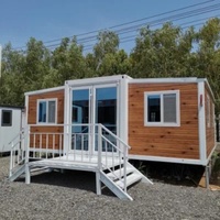 Maison conteneur modulaire extensible galvanisée résistante aux intempéries pour l'habitation du personnel en camp de terrain et les projets