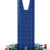 Bloques de Construcción de la Torre del Reino, Personalizados OEM, Juguete Educativo de Construcción para Niños de 5 a 7 Años, Plástico ABS, 40 Piezas