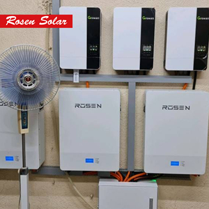 แบตเตอรี่ลิเธียม Rosen 48V 100Ah 150Ah 200AH Lifepo4 แบตเตอรี่ลิเธียมไอรอนฟอสเฟต 51.2V 10kw ราคาขาย - Product Image 5