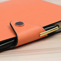 Carnet de notes A5 en cuir PU personnalisé avec logo, spirale 6 anneaux, feuilles mobiles, pour bureau et affaires, avec bloc-notes de 100 feuilles