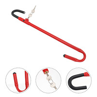 Cerradura de volante con gancho de cinturón retráctil, venta directa de fábrica, para coche