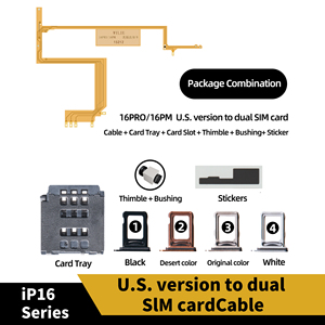 2024 thẻ kép mới sang cáp thẻ đơn kép cho iPhone 16 Pro/16 Pro Max esim sang phiên bản <span class=keywords><strong>Sim</strong></span> kép để thay đổi thẻ kép - Product Image 4