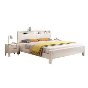 Modern Minimalist <b>Storage</b> <b>Bed</b> White 1.2m Single <b>Double</b> Bedroom Master Room Furniture - Product Image 5
