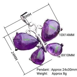 Vendita calda 24*30MM collana pendente in metallo con pietra preziosa di onice nera in pietra di cristallo personalizzata per donne ciondoli collana regalo - Product Image 4