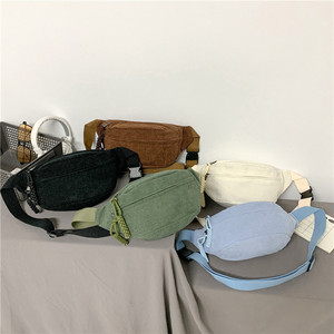 <span class=keywords><strong>Marsupio</strong></span> sportivo all'ingrosso elegante da <span class=keywords><strong>donna</strong></span> in velluto a coste chiusura con cerniera alla moda <span class=keywords><strong>borsa</strong></span> per telefono cellulare da esterno - Product Image 2