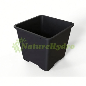 Pot de 5 gal en plastique carré en vrac 25L 30L 40L avec pot de collecte de drainage seau à jambes longues <span class=keywords><strong>pour</strong></span> pot de myrtille - Product Image 4
