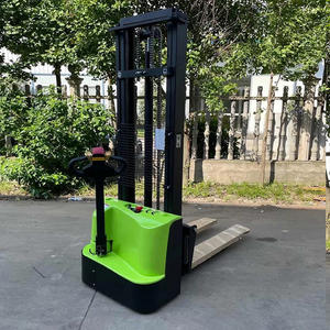 מערם משטח חשמלי מלא חם מלא 2 קיבולת טון טעינה הידראולי הליכה מלגזה עם טעינה סוללה הליכה משאית להרים - Product Image 2