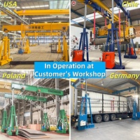 Teleskopisches Portalkran-System 100 200 300 500 Tonnen Hydraulischer Portalkran mit Drahtloser Fernbedienung Hydraulisches Portalkran-System