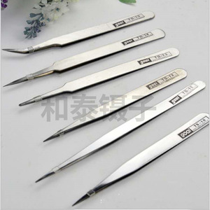 Factory wholesale of Gooi stainless steel tweezers, electronic repair tweezers, beauty and <b>nail</b> <b>tool</b> tweezers, curved tweezers. - Product Image 2
