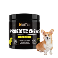 Friandises à Mâcher Naturelles Probiotiques à la Citrouille pour Chiens et Chats – Soutien Immunitaire, Santé Digestive, Santé Intestinale – Complément Alimentaire pour Animaux de Compagnie Marque Blanche