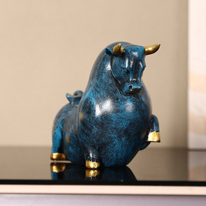 Adorno de Resina de Buey Auspicioso de Mystic Arts, Decoración Moderna y Sencilla para el Hogar u Oficina, Atrae Riqueza y Prosperidad - Product Image 3