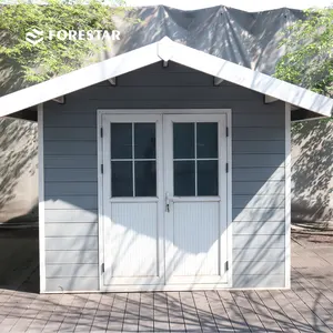 Forestar New Design WPC Garden Shed Sheds Storage Outdoor Room Outdoor Garden Tool Shed Aluminum Frame