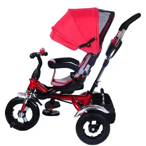 2017 First Mainan Bayi Terbaik Trike untuk 18 Bulan/Outdoor Little Tikes Trike Merah/3 In 1 anak-anak Sepeda Roda Tiga dengan Roda Karet