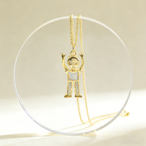 <span class=keywords><strong>Collana</strong></span> Luxury-lite - <span class=keywords><strong>Collana</strong></span> con ciondolo a forma di personaggio maschile - Elegante e semplice, catena girocollo versatile - Product Image 2