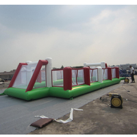 Gran oferta campo de fútbol de jabón de agua inflable comercial personalizado