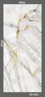 Panneau mural imitation marbre artificiel brillant 4*8 pieds, plaque de marbre PVC UV 3 mm, panneau mural en marbre PVC