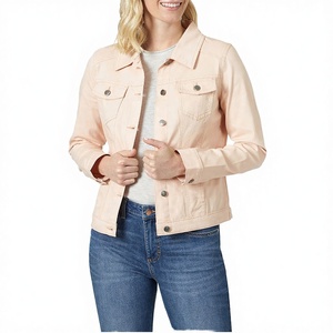 Chaqueta Vaquera para Mujer de Alta Calidad, Último Diseño, Bloques de Color, Algodón Teñido Liso, Logotipo, Superventas, Cómoda, OEM - Product Image 3