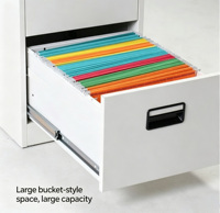 Armoire de classement en acier pour documents de bureau, type tiroir latéral, en fer, pour dossiers suspendus A4FC