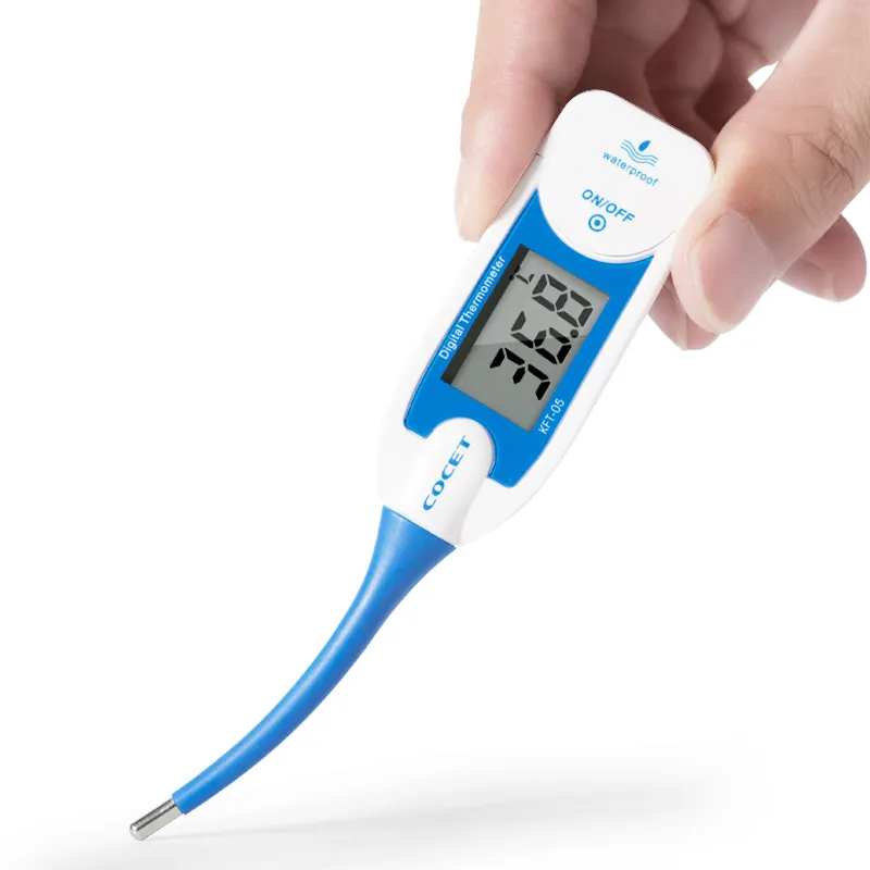 Ce 510K-Zertifizierung Hochpräzise 15 Sekunden Schnell ablesbare elektronische medizinische klinische Achselhöhle Wasserdichtes digitales Thermometer