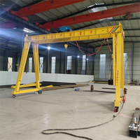 Grue portique mobile légère de 0,5 tonne, 1 tonne, 2 tonnes avec palan électrique à chaîne