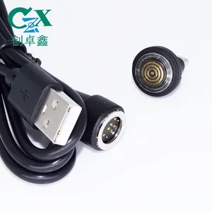 4 pin POGO pin kết nối từ tính USB chargering Cáp