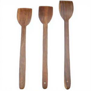 High Quality Luxury Eco-Friendly Wooden Spoon Resin Handle for Wedding Parties Other Functions <b>Flatware</b> Dinner Spoon India - Product Image 1