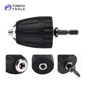 1/4 "Hex Shank için <span class=keywords><strong>3</strong></span>/8"-24UNF adaptörü ile 0.8-10mm anahtarsız Chuck, 2-Piece matkap dönüşüm dönüştürücü Set için darbeli matkap - Product Image 4