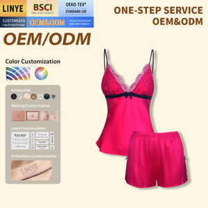 Pakaian Tidur Sutra Asli 100% Mulberry Gaun Tidur Sutra Seksi Gaun Sutra Tali Leher V Gaun Tidur Sutra Berenda Piyama Sutra Piyama Sutra Wanita - Product Image 3