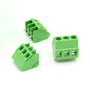 2 3 pole 45 degree angle DG103 Pcb wire to board terminal connector Screw Terminal block 103-5.0MM