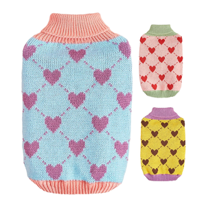 Suéter <span class=keywords><strong>de</strong></span> Punto con Patrón <span class=keywords><strong>de</strong></span> Corazón <span class=keywords><strong>para</strong></span> Perro, Jersey Cálido <span class=keywords><strong>de</strong></span> Cuello Alto <span class=keywords><strong>para</strong></span> <span class=keywords><strong>Mascotas</strong></span>, <span class=keywords><strong>para</strong></span> Perros Pequeños y Gatos, Ropa Cálida <span class=keywords><strong>para</strong></span> Perros y <span class=keywords><strong>Mascotas</strong></span> <span class=keywords><strong>para</strong></span> Otoño e Invierno - Product Image 1